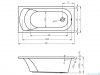 Riho Miami wanna prostokąta 150x70 z hydromasażem Air prawa B058003005